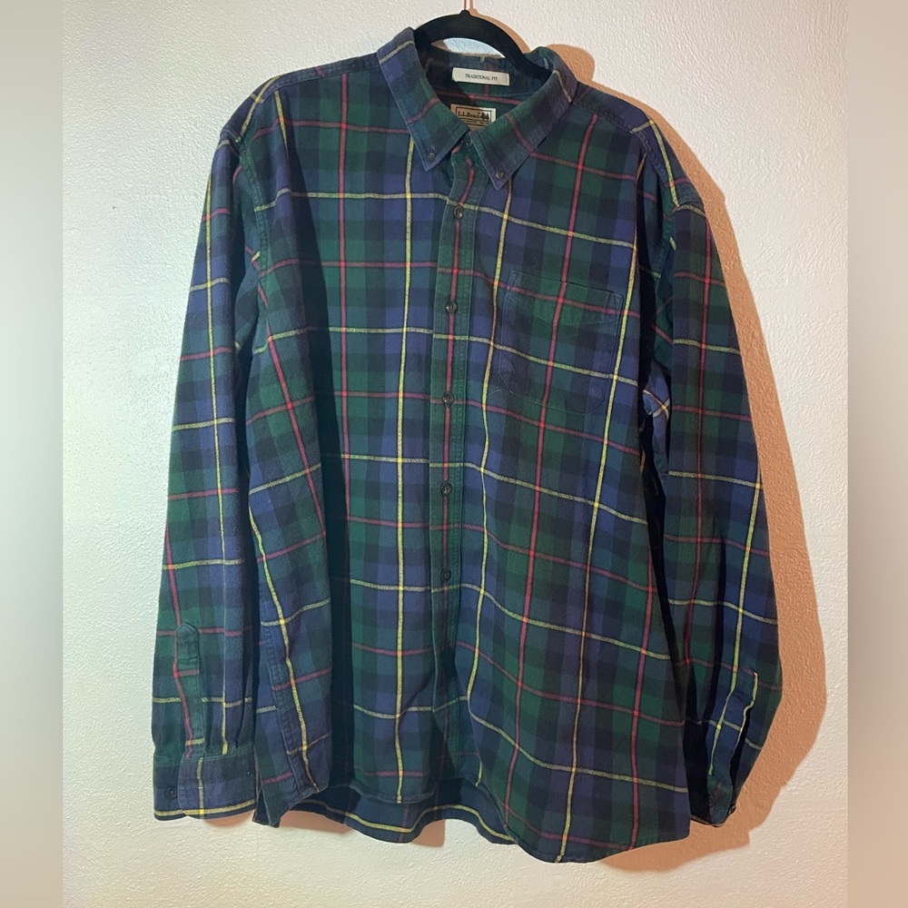 Vintage LL BEAN flannel XXL traditional fit
